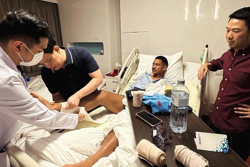 Faiq Bolkiah nakon povrede (Foto: Twitter)