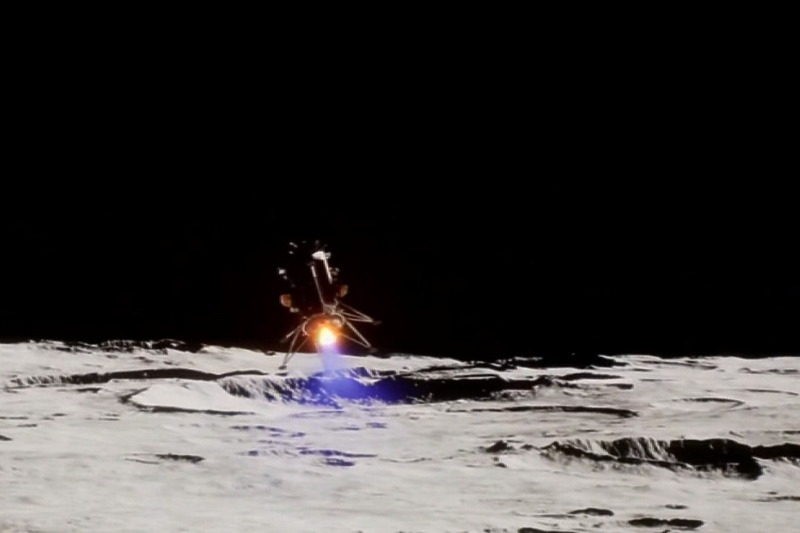 Snimak simulacije slijetanja letjelice Odisej na Mjesec