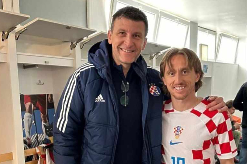 Jakirović i Modrić na Maksimiru (Foto: Instagram)