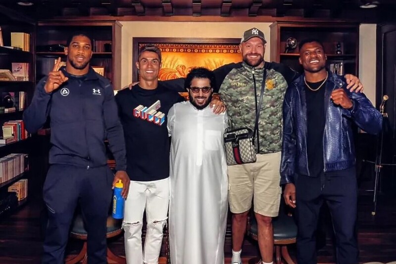 Joshua, Ronaldo, Alalshikh, Fury i Ngannou (Foto: Instagram)