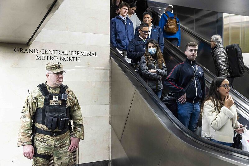 Nacionalna garda u podzemnoj željeznici New Yorka (Foto: EPA-EFE)