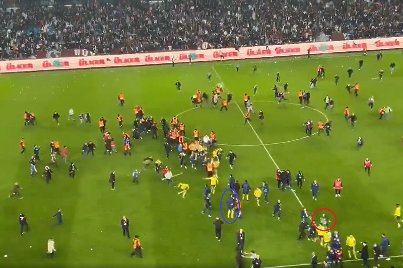 Neredi nakon utakmice Trabzonsor - Fenerbahče (Foto: Screenshot)