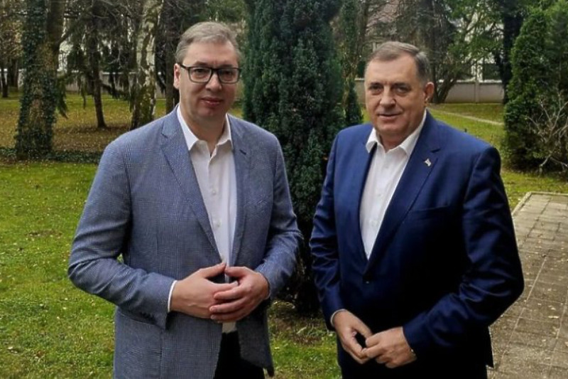 Aleksandar Vučić i Milorad Dodik (Foto: Instagram)