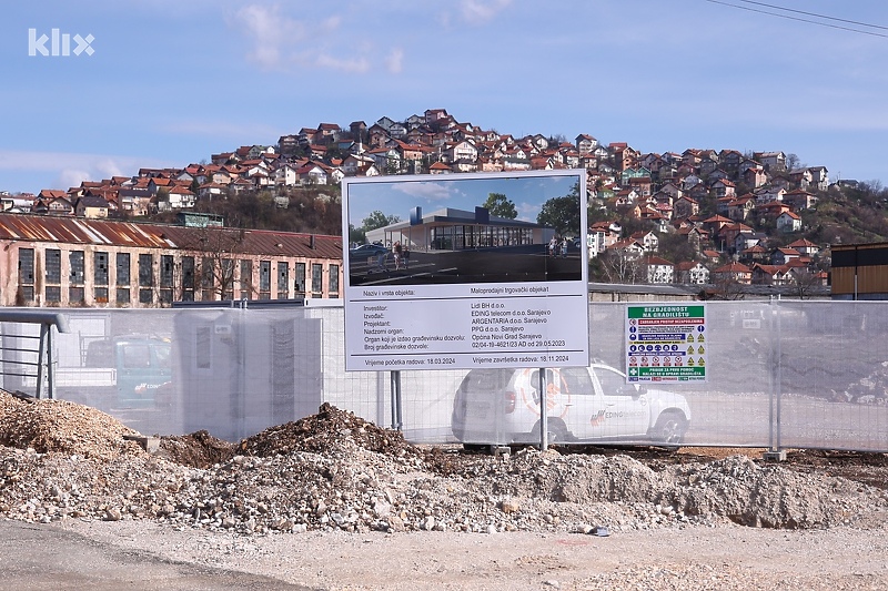 Gradilište Lidlove trgovine u sarajevskom naselju Alipašino Polje (Foto: I. L./Klix.ba)