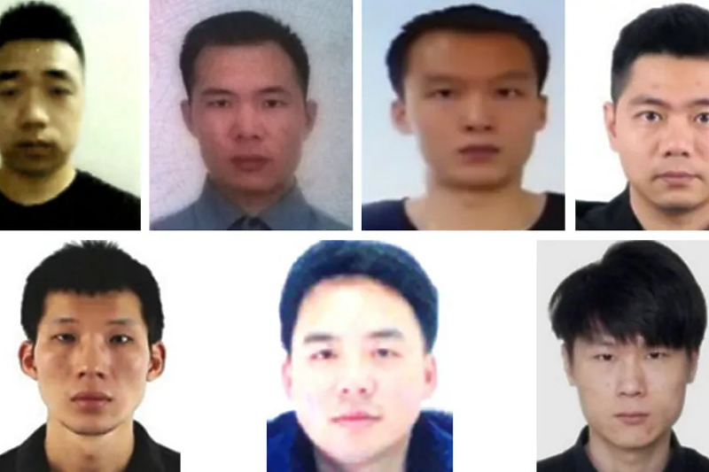 Kineski državljani koje traži SAD (Foto: Ministarstvo pravde SAD-a/BBC)