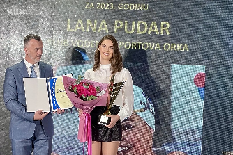 Lana Pudar najbolja sportiskinja grada Mostara za 2023. godinu (Foto: G. Š./Klix.ba)