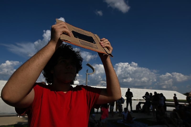 Pomračenje Sunca u Brazilu, oktobar 2023. godine (Foto: EPA-EFE)