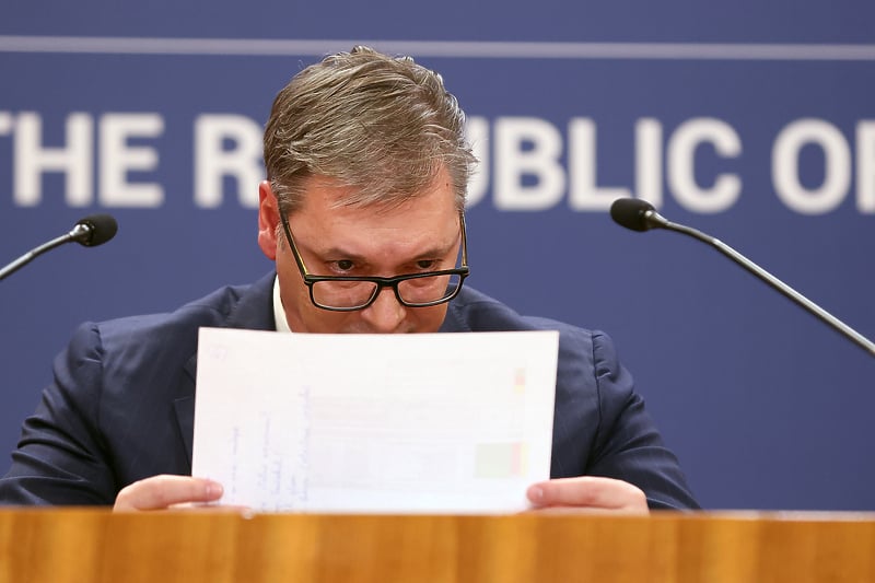 Aleksandar Vučić, predsjednik Srbije (Foto: EPA-EFE)