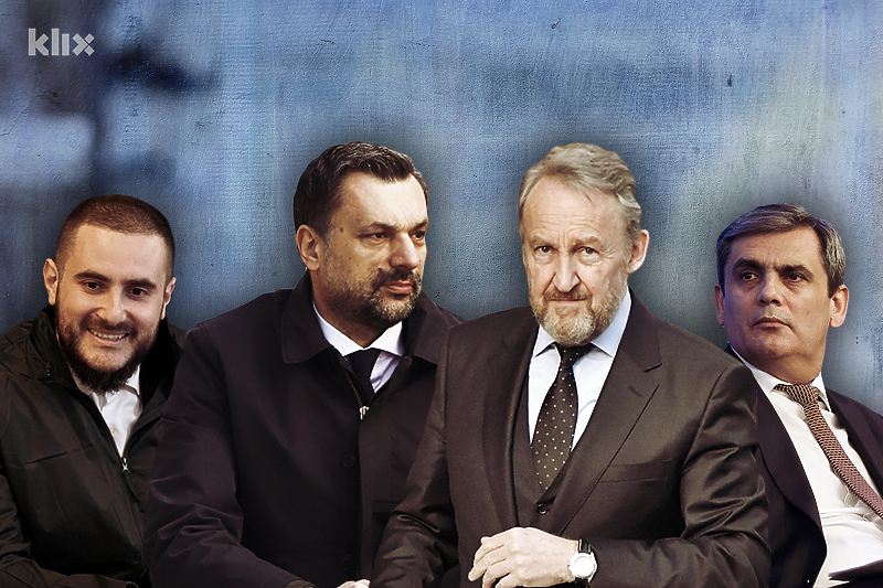 Usame Zukorlić, Elmedin Konaković, Bakir Izetbegović, Ervin Ibrahimović (Ilustracija: A. L./Klix.ba)