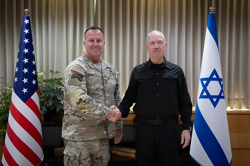 Michael Kurilla i Yoav Gallant (Foto: Ministarstvo odbrane Izraela)