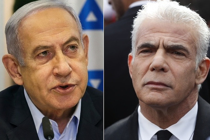 Benjamin Netanyahu i Yair Lapid (Foto: EPA-EFE)