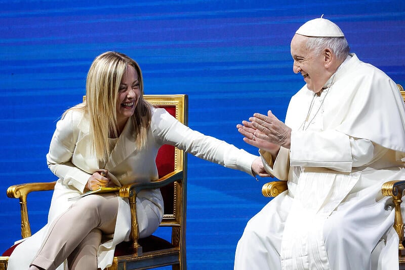 Giorgia Meloni i papa Franjo (Foto: EPA-EFE)