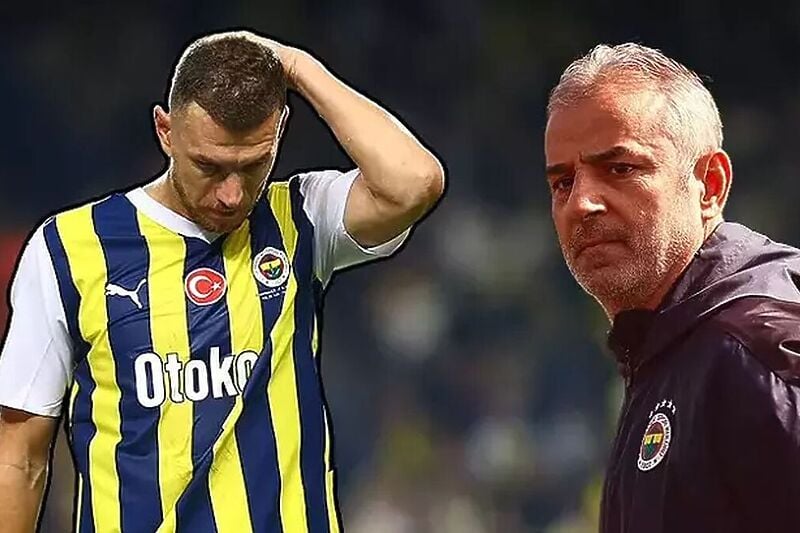 Edin Džeko i Ismail Kartal (Foto: Fanatik.tr)