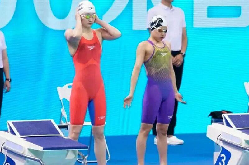 Yu Zidi (desno) oduševila je sve nastupom na državnom prvenstvu Kine (Foto: Foto: WeChat/Club Swimm)