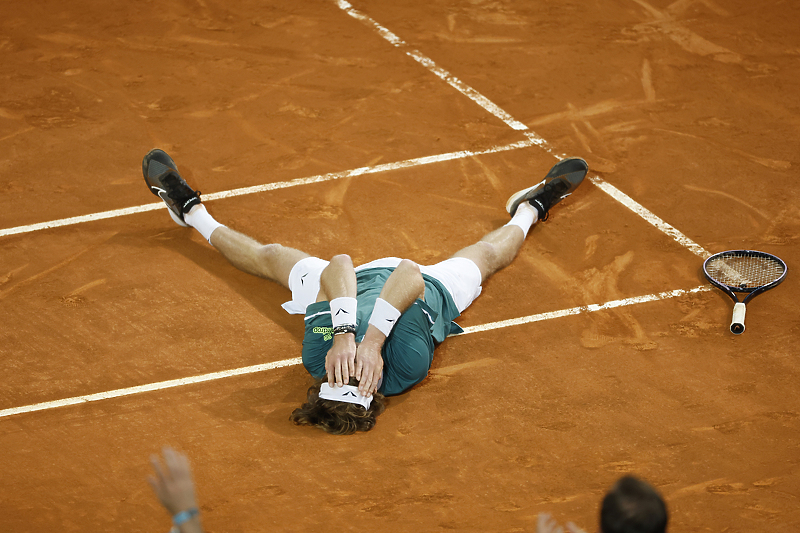 Rubljov nije krio radost nakon pobjede u finalu (Foto: EPA-EFE)