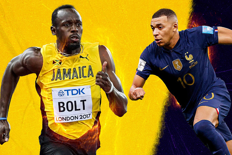 Usain Bolt i Kylian Mabppe (Foto: Twitter)