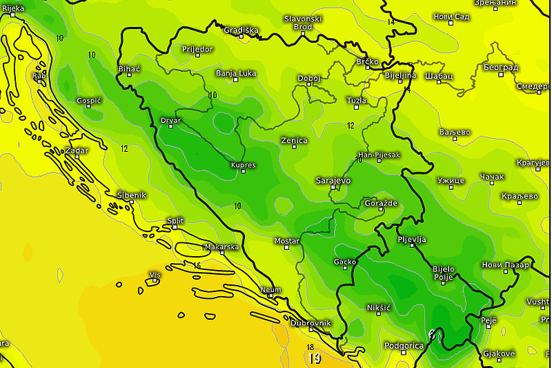 Izvor: Meteologix