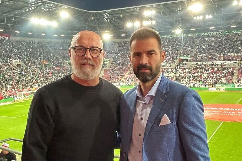 Sergej Barbarez i Ninoslav Milenković na utakmici Augsburg - Stuttgart (Foto: Instagram)