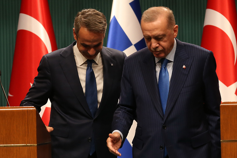 Mitsotakis i Erdogan nakon press konferencije (Foto: EPA-EFE)