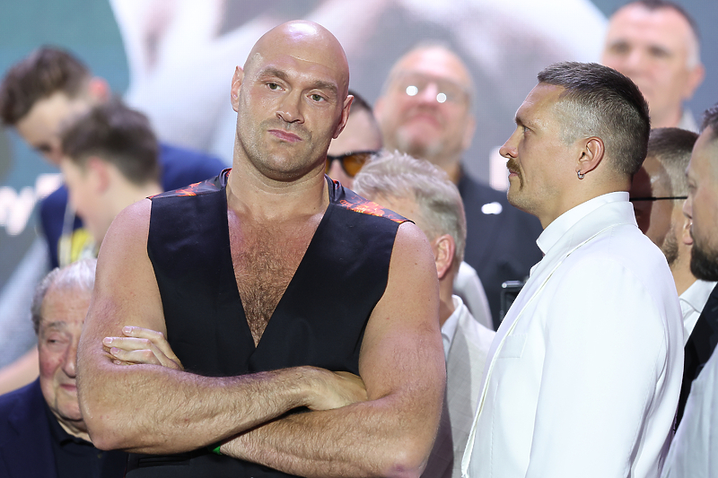 Tyson Fury i Oleksandr Usik (Foto: EPA-EFE)