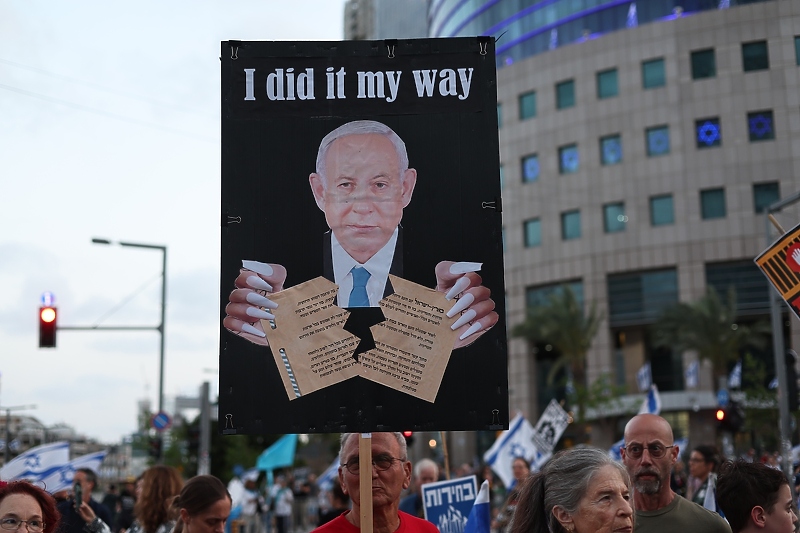 Protesti protiv Netanayhua u Tel Avivu 11. maja