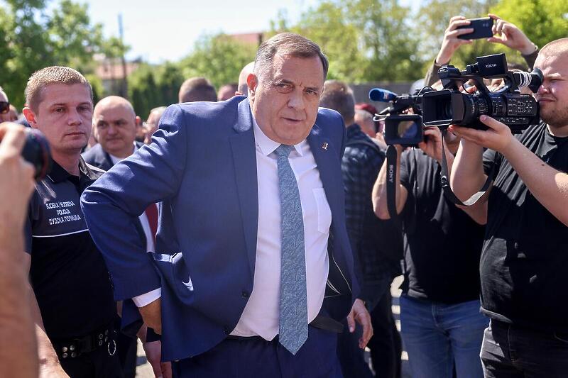 Dodik tokom jednog od prethodnih ročišta (Foto: Armin Durgut/Pixsell)