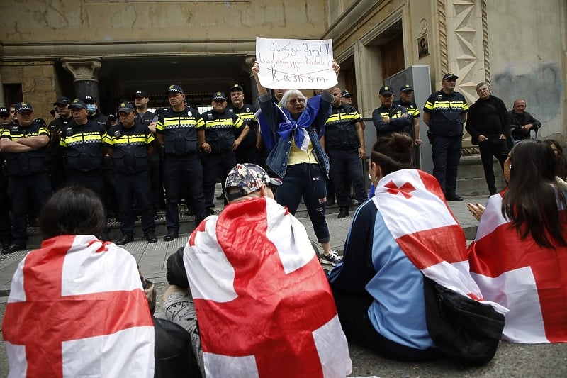 Građani Gruzije već duže vrijeme protestovali su protiv ovog zakona, ali uzalud (Foto: EPA-EFE)