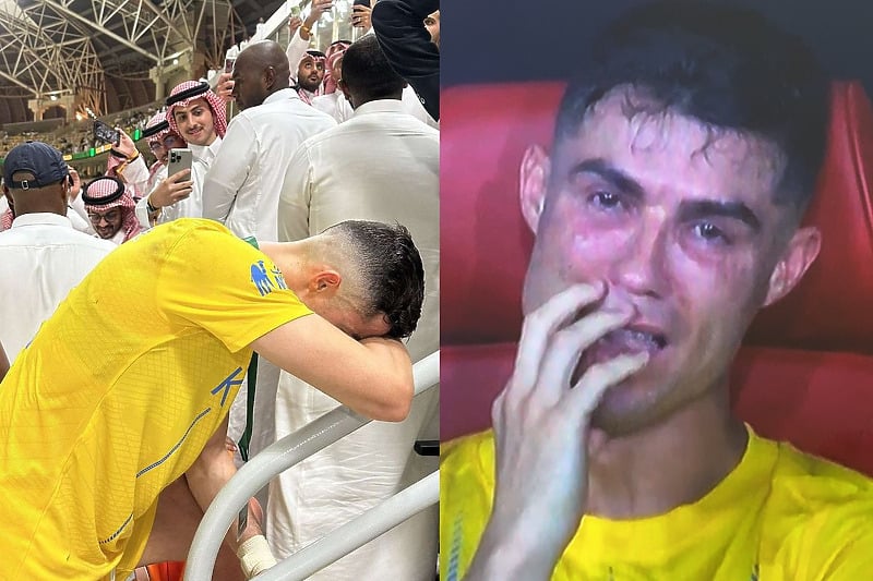 Ronalda su savladale emocije poslije poraza od Al Hilala (Foto: Screenshot)