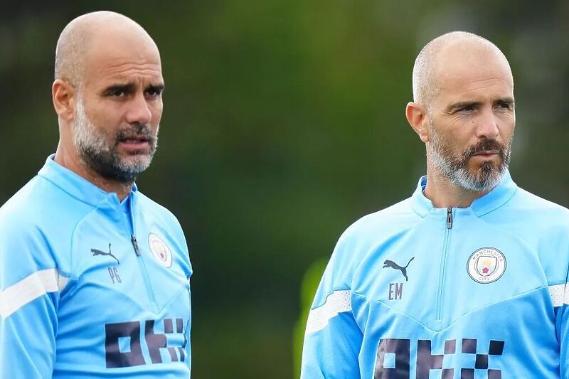 Pep Guardiola i Enzo Maresca (Foto: Twitter)