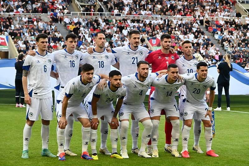 Ekipa koja je počela utakmicu protiv Engleske (Foto: NS BiH)