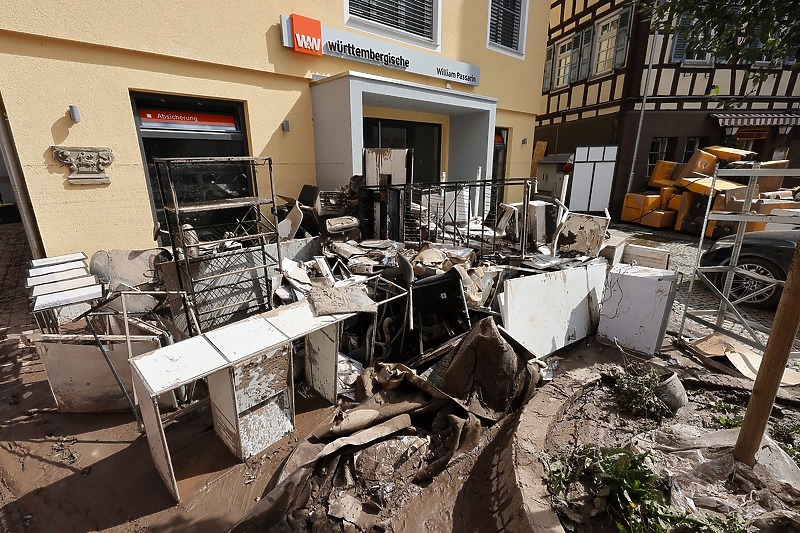 Posljedice poplava u južnoj Njemačkoj (Foto: EPA-EFE)