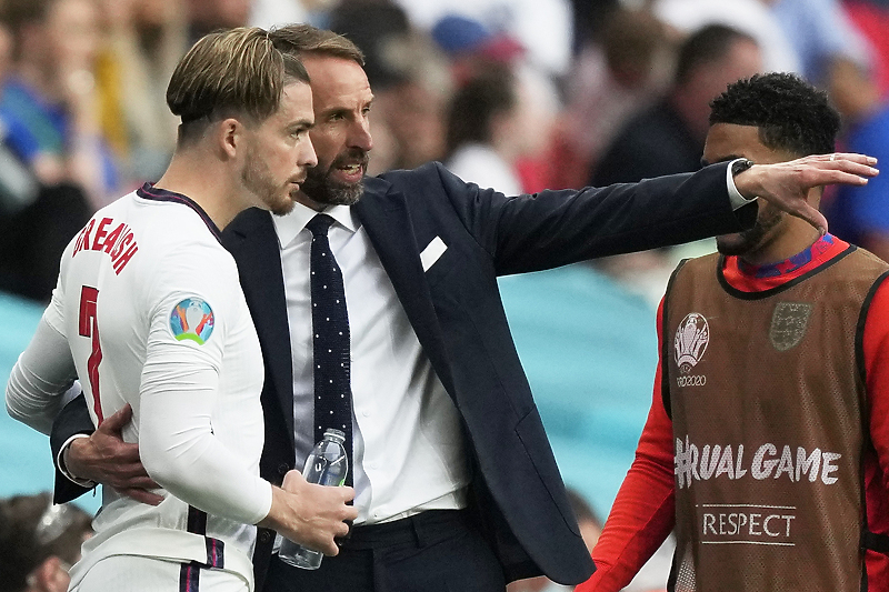 Jack Grealish i Gareth Southgate (Foto: EPA-EFE)