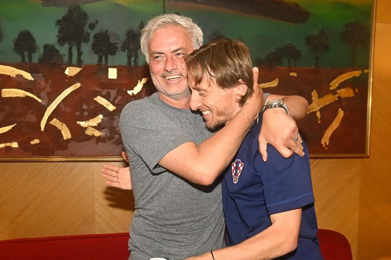 Mourinho i Modrić (Foto: Instagram)