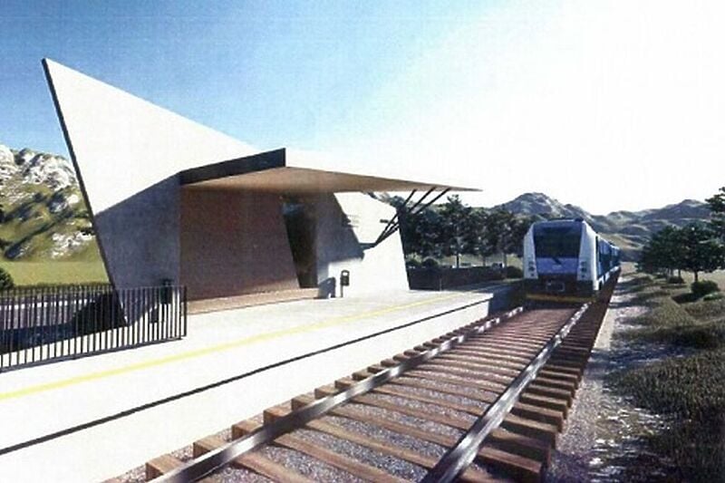 Arhitektonsko rješenje za jednu od željezničkih stanica (Izvor: Vlada KS)