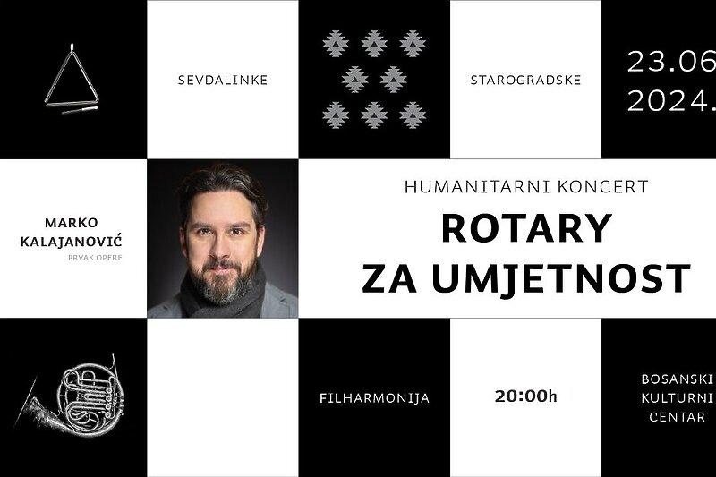 Humanitarni koncert "Rotary za umjetnost" (Foto: Mirza Hasanefendić)