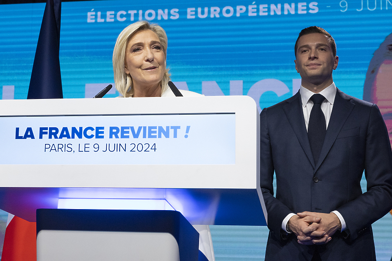 Marine Le Pen i Jordan Bardella (Foto: EPA-EFE)