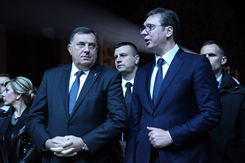 Milorad Dodik i Aleksandar Vučić (Foto: EPA-EFE)