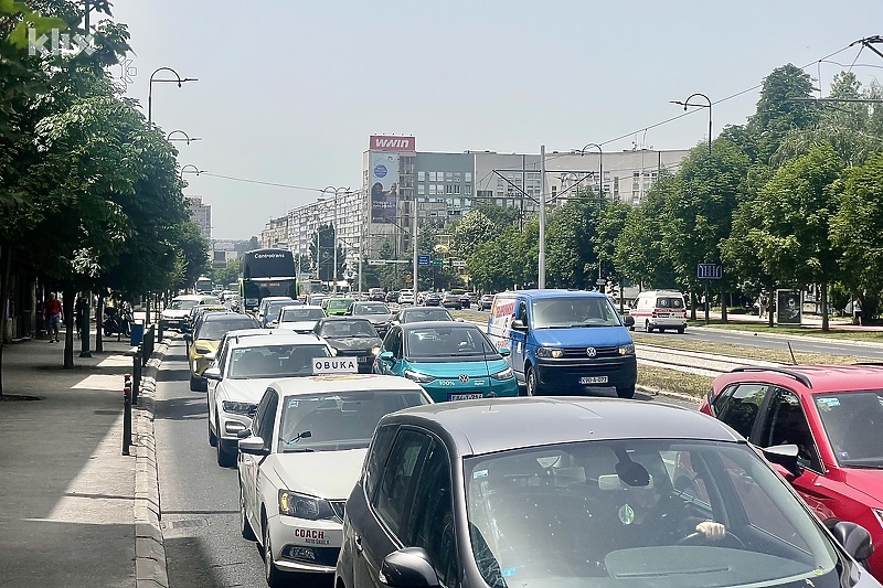 Saobraćajni kolaps na ulicama Sarajeva (Foto: T. S./Klix.ba)