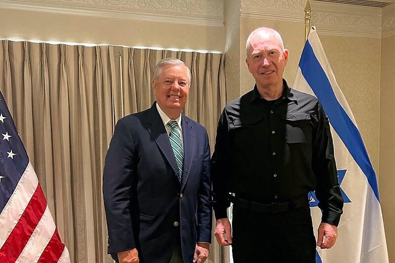 Lindsey Graham i Yoav Gallan (Foto: X.com)