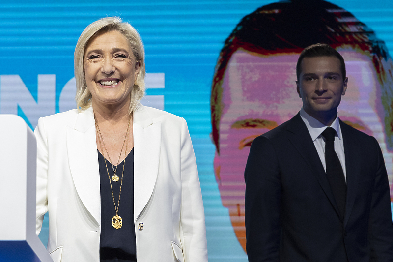 Marine Le Pen i Jordan Bardella (Foto: EPA-EFE)
