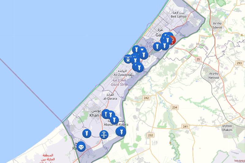 Mapa: Israelpalestine.liveuamap.com