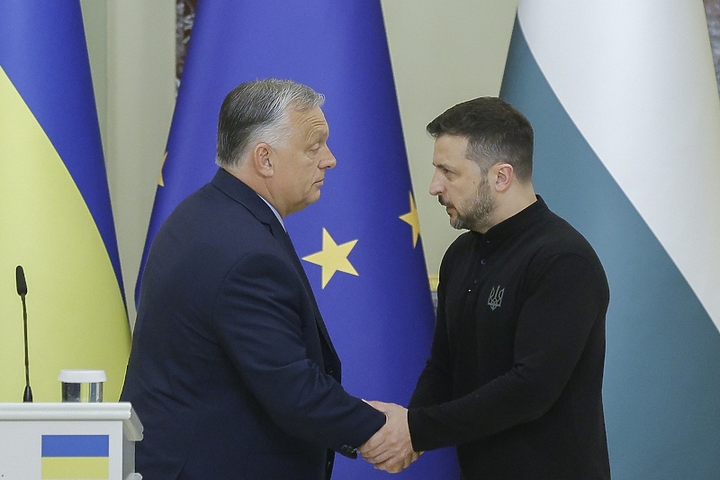 Orban i Zelenski tokom sastanka u Kijevu (Foto: EPA-EFE)