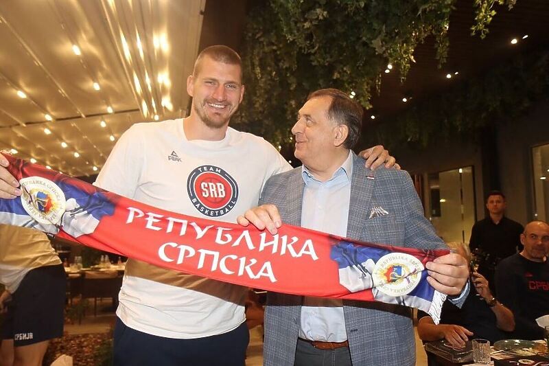 Nikola Jokić i Milorad Dodik (Foto: Instagram)