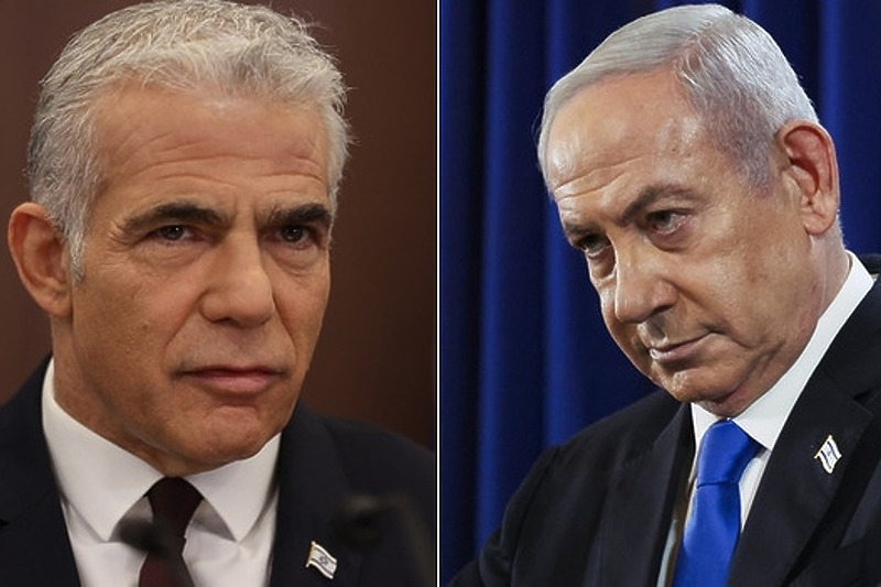 Yair Lapid i Benjamin Netanyahu (Foto: EPA-EFE)