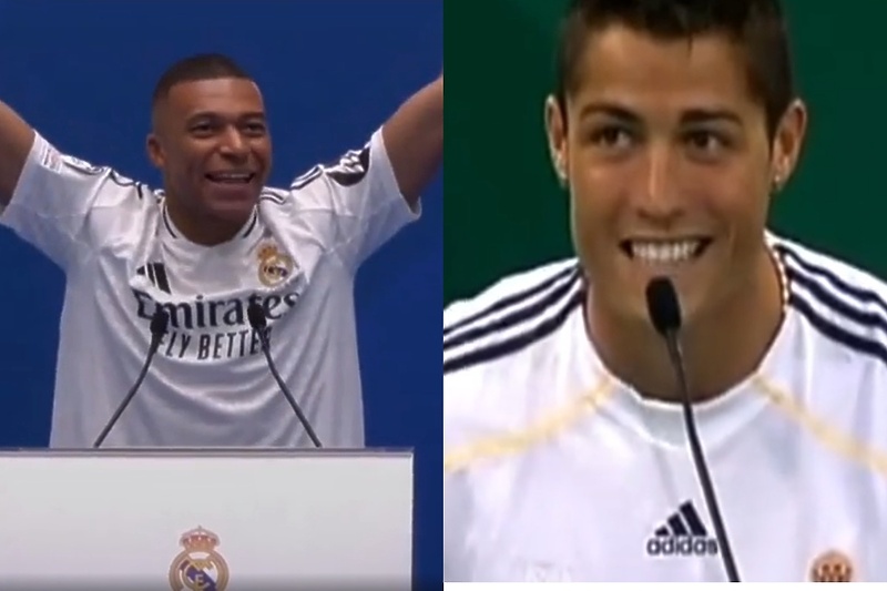 Kylian Mbappe i Cristiano Ronaldo (Foto: Screenshot)