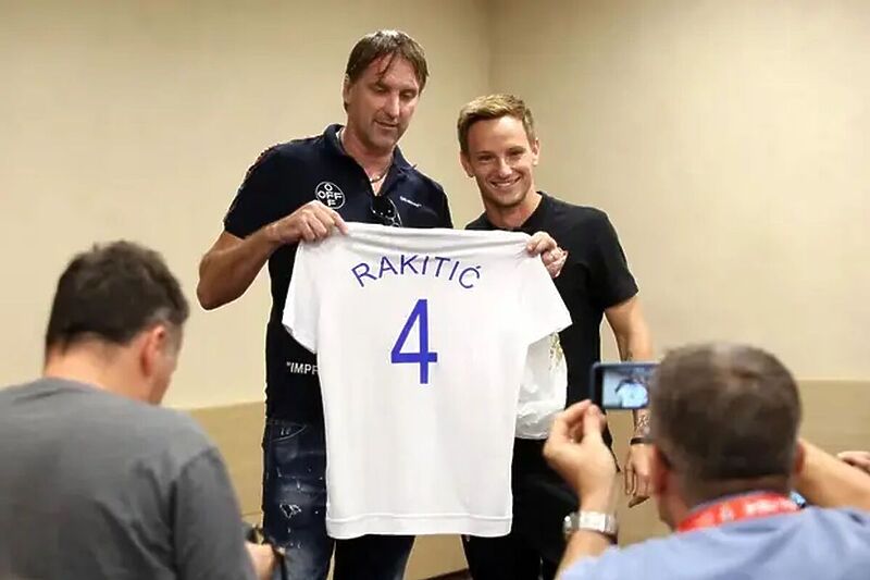 Ivan Rakitić i  njegov kum Marko Bralić Keto (Foto: Tomislav Gabelić / 24sata.hr)