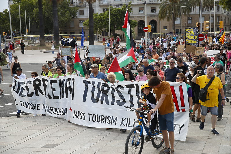 Anti-turistički protesti u Barceloni (Foto: EPA-EFE)