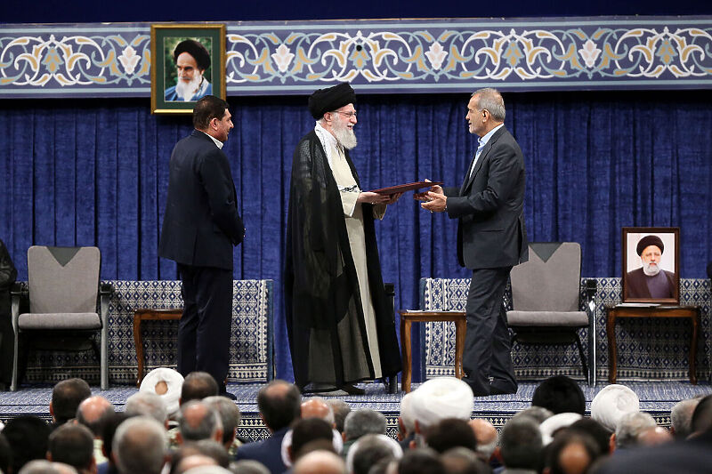 Masoud Pezeshkian na ceremoniji (Foto: EPA-EFE)