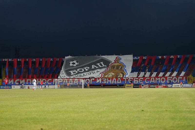 Navijači Borca na utakmici protiv Egnatije (Foto: FK Borac)