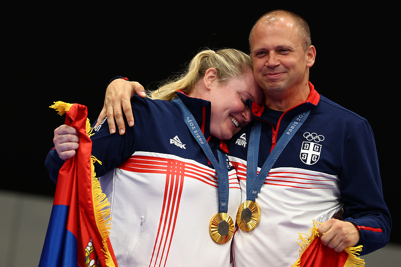 Zorana Arunović i Damir Mikec (Foto: Streljački savez Srbije)